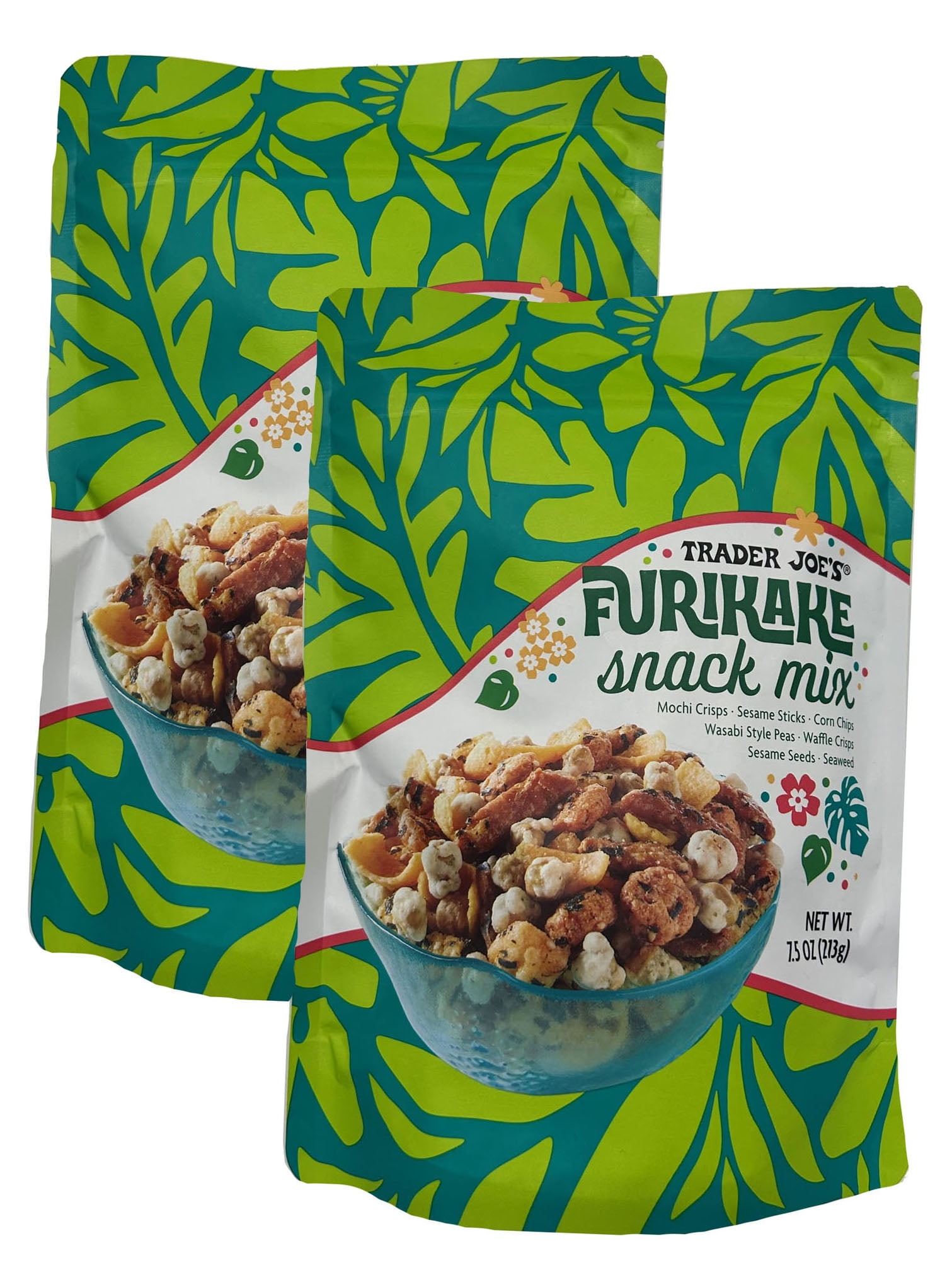 2-Pack Trader Joe's Furikake Snack Mix – Japanese-Inspired Rice