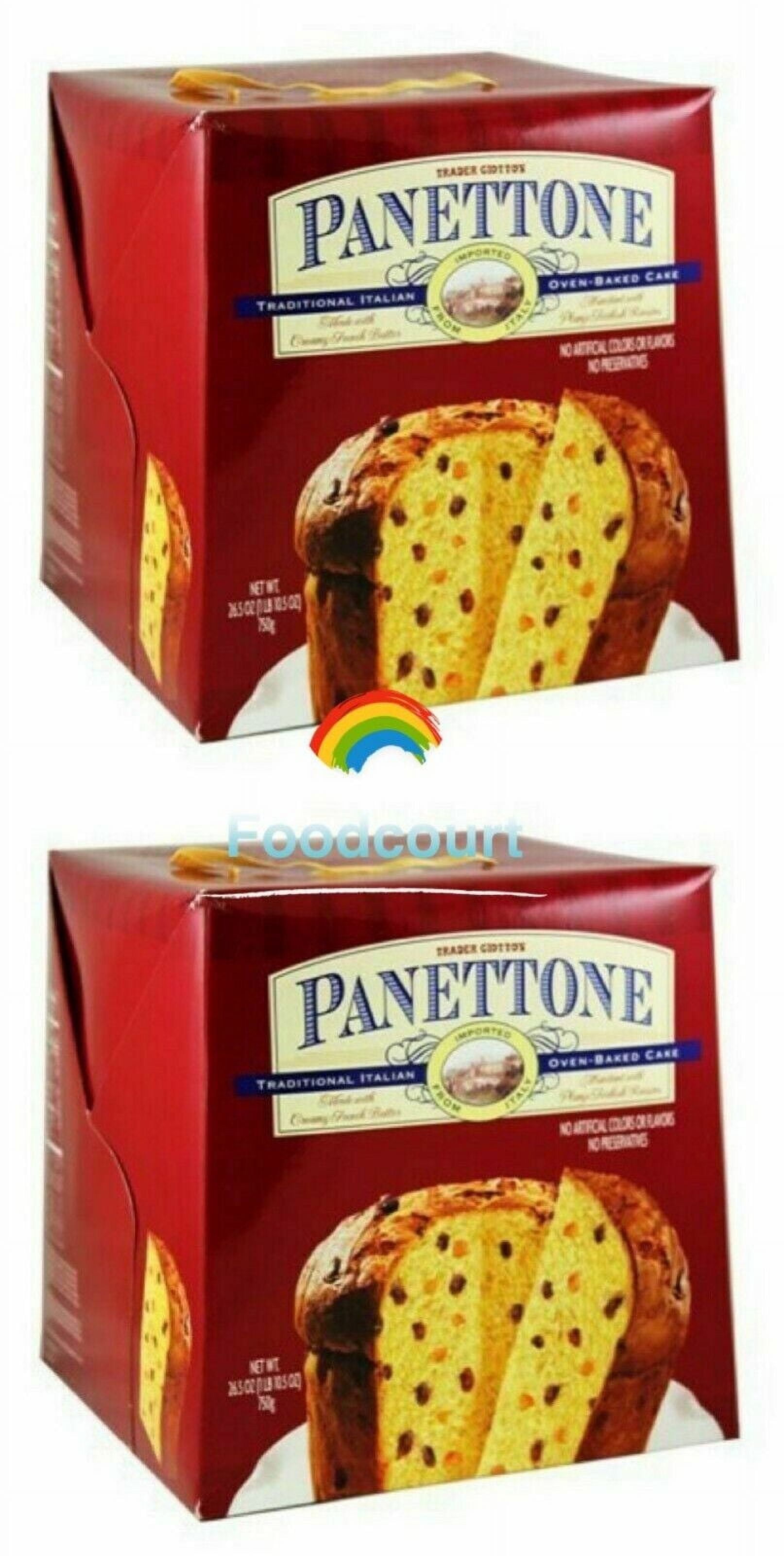 2 Pack Trader Joe's Giotto's Panettone Oven-Baked Cake