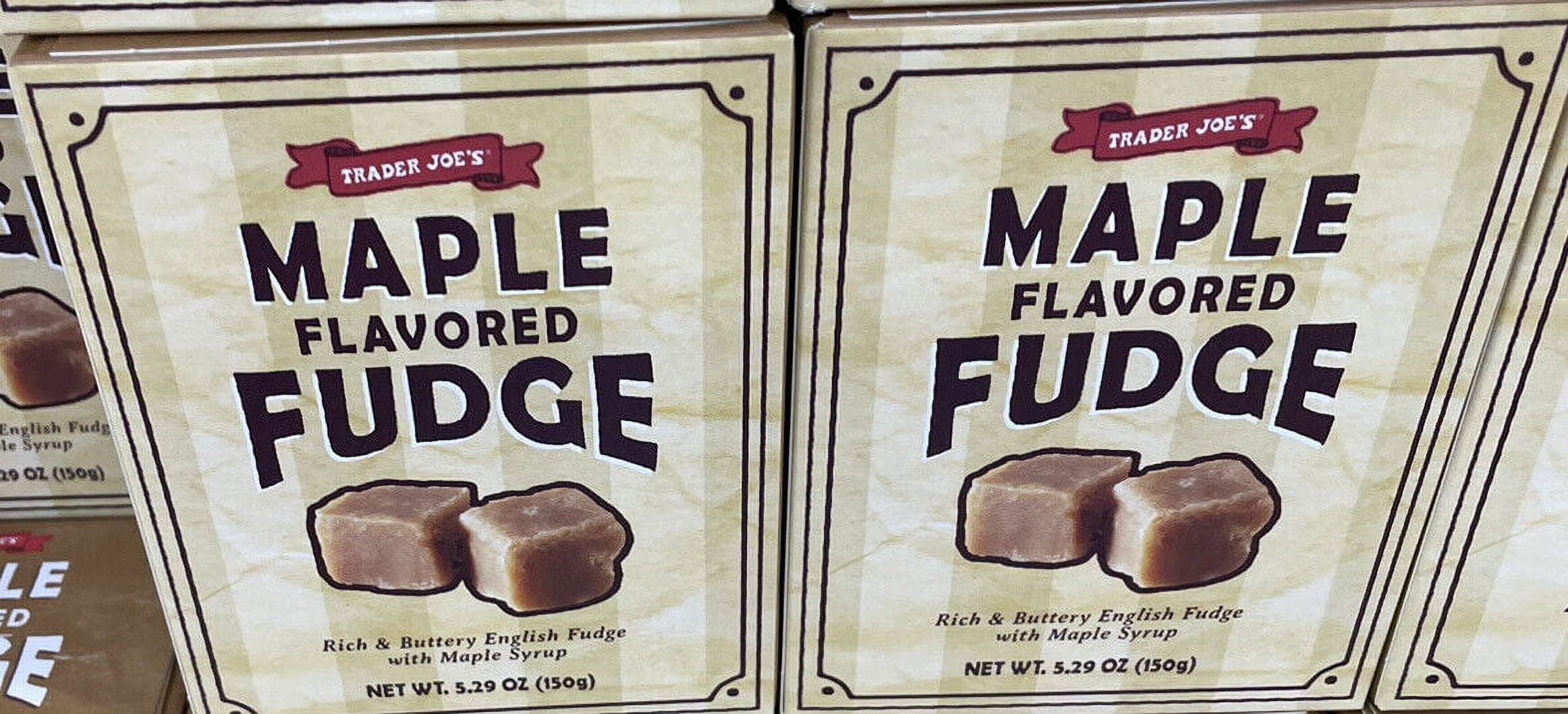 2 Pack Trader Joe's Maple Flavored Fudge
