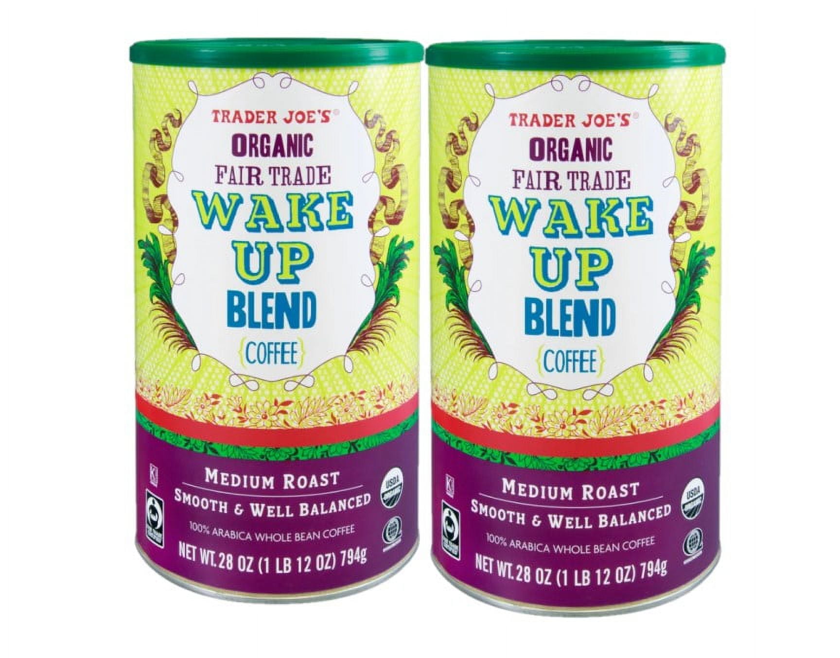 2 Pack | Trader Joe's Medium Roast Organic Fair Trade Wake Up Blend