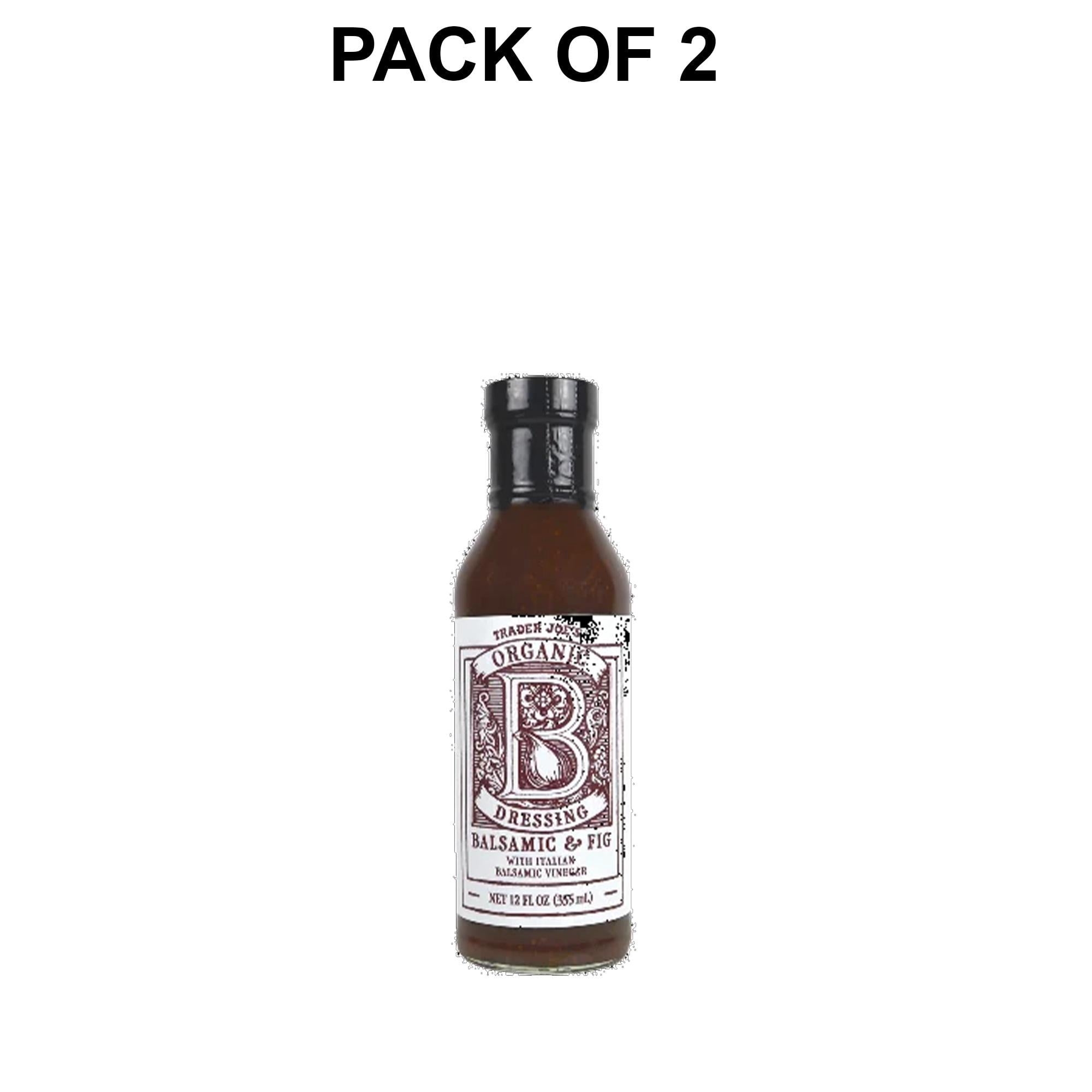 2 Pack Trader Joe’s Organic Balsamic & Fig Dressing Culinary Power