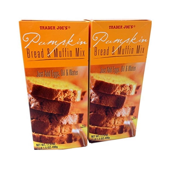 2 Pack Trader Joe's Pumpkin Bread & Muffin Mix 17.5 oz