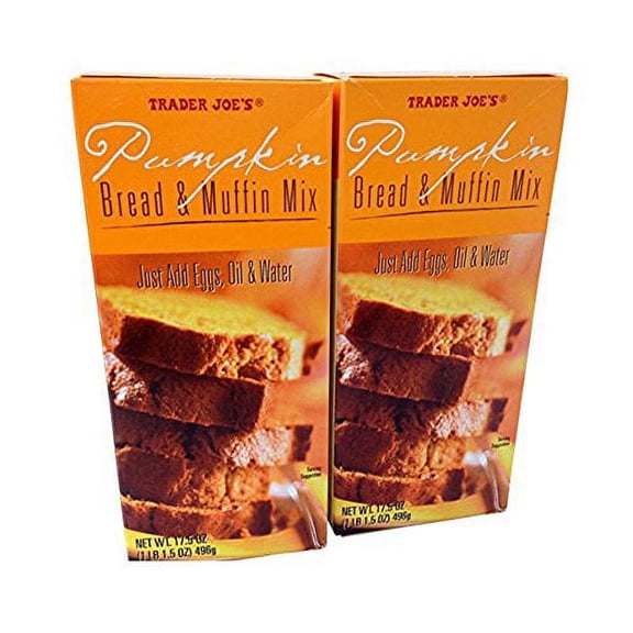 2 Pack Trader Joe's .. Pumpkin Bread & Muffin .. Mix 17.5 oz