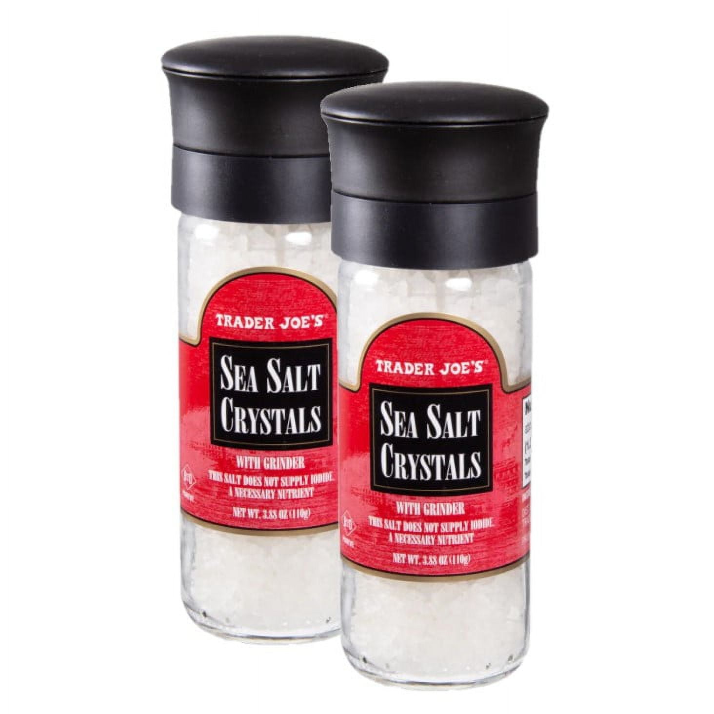 2 Pack Trader Joe's Sea Salt Crystals, 3.88 Oz