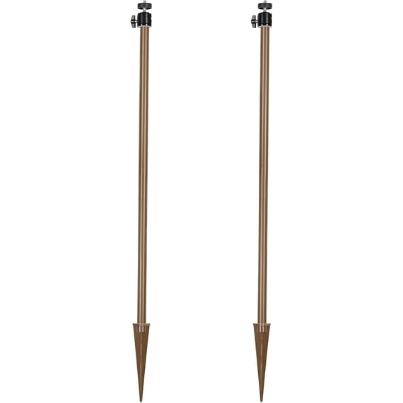 2-Pack Trail Camera Mount with 360° Rotation - Heavy-Duty Post for Solar Panels & Fishing Lights