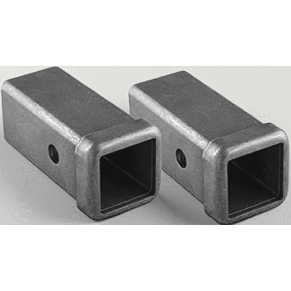 2 Pack Trailer Hitch Receiver Tube, 2 in x 6 in Weld- Steel Hitch Box with 5/8 in Pre-Drilled Pin Hole