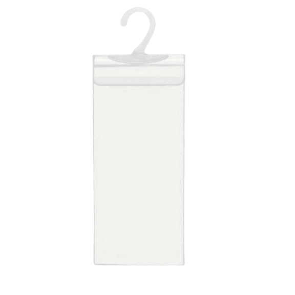 2 Pack Transparent PVC Hook Storage Bag, Small Item Organizer Hanging Pouch for Car Home and Retail Display Use for Storage Needs
