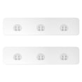 thumbnail image 1 of 2 Pack Shower Caddy Adhesive for Replacement, Strong Transparent Adhesive for Shower Caddy Sticky Pads, No Drilling for Corner Shelf Basket, Bathroom Storage Shelves, Kitchen Racks and Soap Holder, 1 of 6