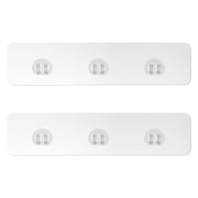 2 Pack Shower Caddy Adhesive for Replacement, Strong Transparent Adhesive for Shower Caddy Sticky Pads, No Drilling for Corner Shelf Basket, Bathroom Storage Shelves, Kitchen Racks and Soap Holder