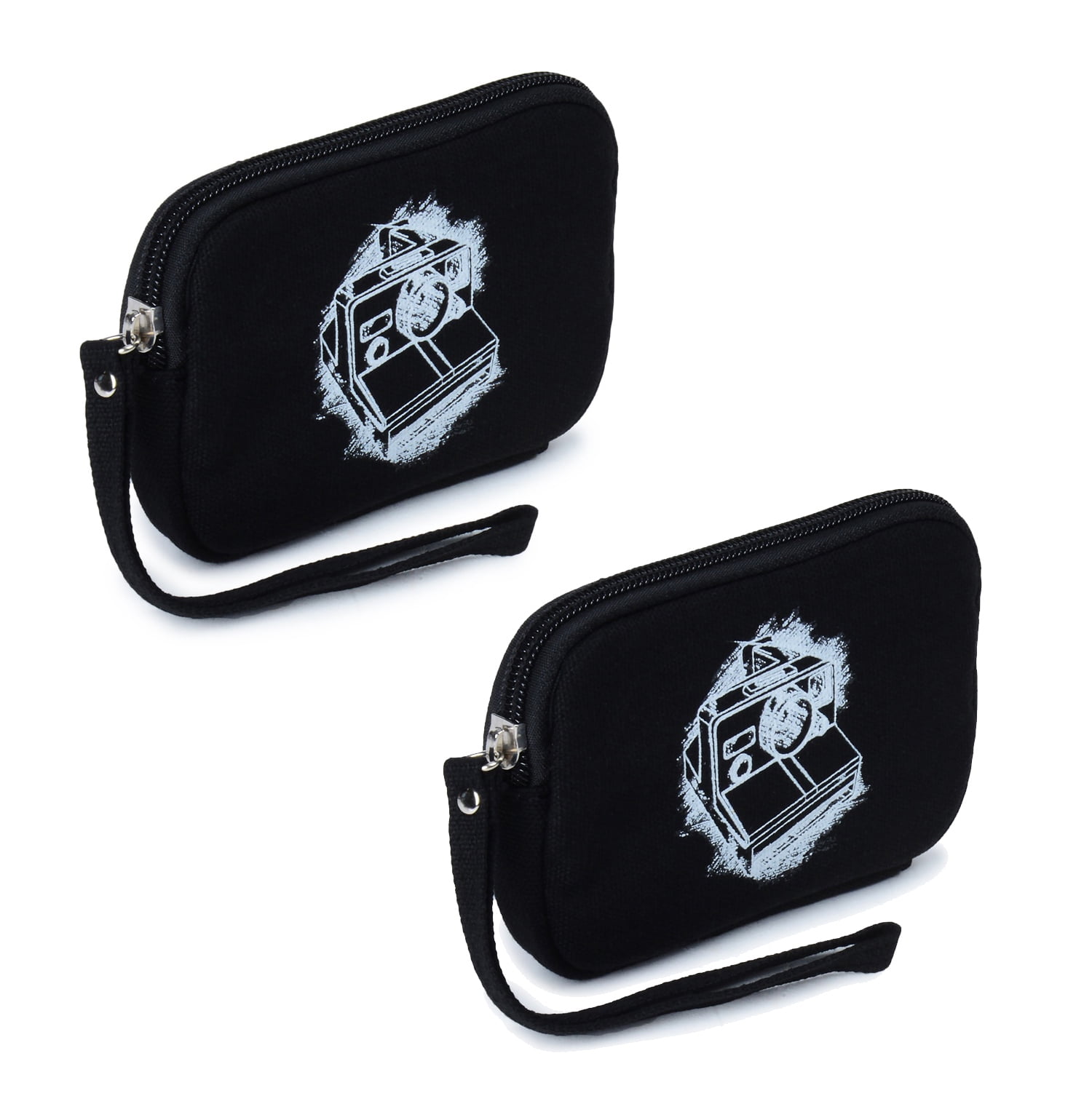 2-Pack Travel Cable Organizer Cases – Waterproof Electronics Storage Pouches for Chargers, Cords, USB & Accessories – Compact Portable Organizer Bags (Black)