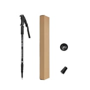 2 Pack Trekking Poles with Anti-Shock System, Lightweight Aluminum Adjustable Hiking Walking Sticks, Telescopic 62-135cm with Ergonomic Foam Grip Wrist Strap Rubber Tips Mud Baskets for Camping Trail