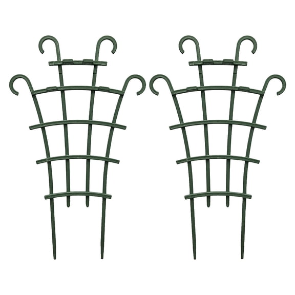 2 Pack Trellis for Potted Plants, Garden Trellis for Climbing Plants Plastic Mini Climbing Plant Trellis Flower Pots Support Stackable Trellis for Climbing Plants Peas
