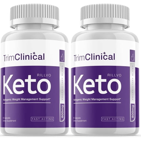 2 Pack Trim Clinical Keto Advanced Ketogenic Formula 120 Capsules