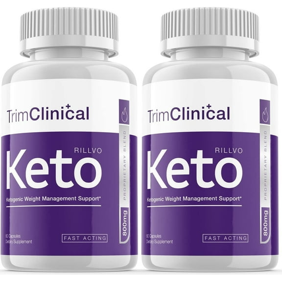 2 Pack Trim Clinical Keto Advanced Ketogenic Formula 120 Capsules