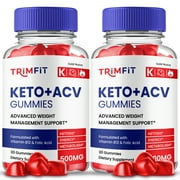 2 Pack TrimFit Keto ACV Gummies, TrimFit Keto + ACV Gummies, Official TrimFit for Men and Women Ketosis Ketones Apple Cider Vinegar, 2 Month Supply