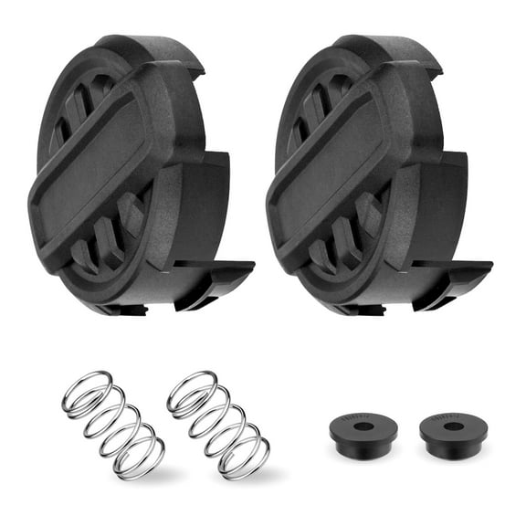 2 Pack Trimmer Head Caps Covers and Spring for Quickfeed Parts in DCST922P1 DCST922B DCST972X1 DCST925 Ranges