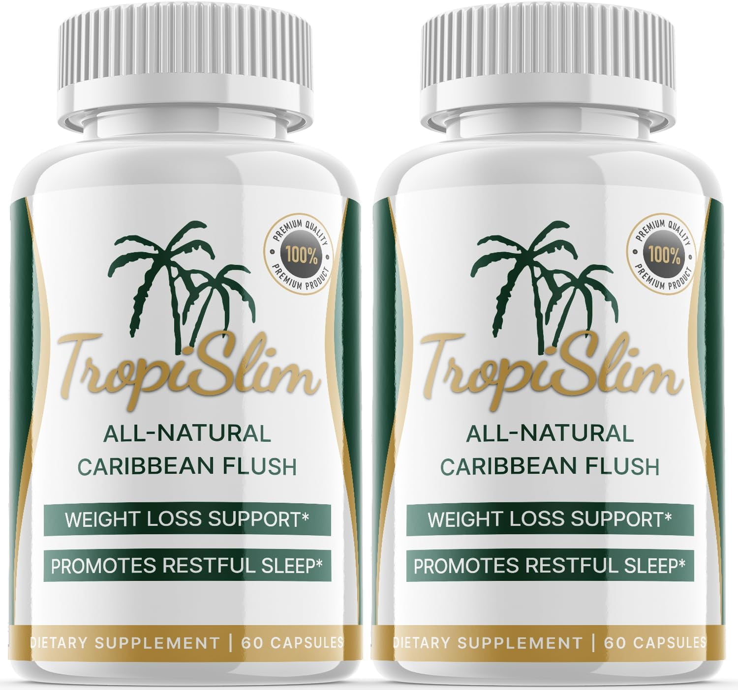(2 Pack) TropiSlim - Keto Weight Loss Formula - Energy & Focus Boosting Dietary Supplements for Weight Management & Metabolism - Advanced Fat Burn Raspberry Ketones Pills - 120 Capsules