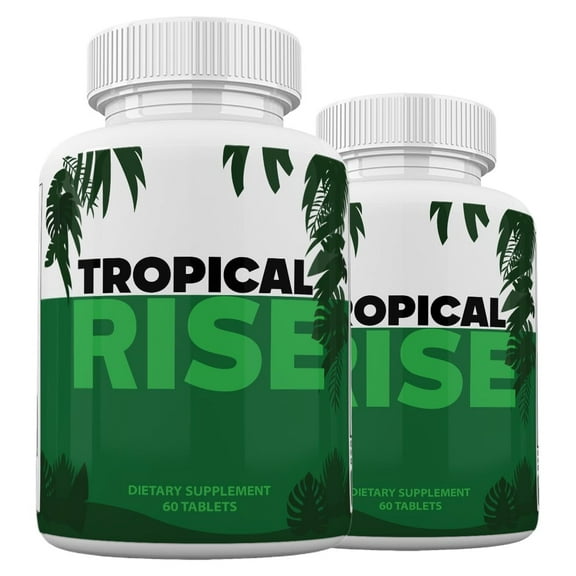(2 Pack) Tropical Rise Pills Advanced Formula, Tropical Rise Male Supplement for Strength & Performance - 120 Count
