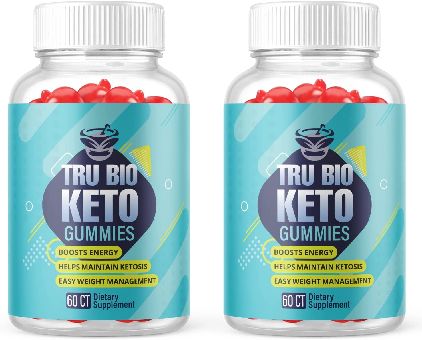 (2 Pack) Tru Bio Keto ACV Gummies Supplement for Weight Loss Energy