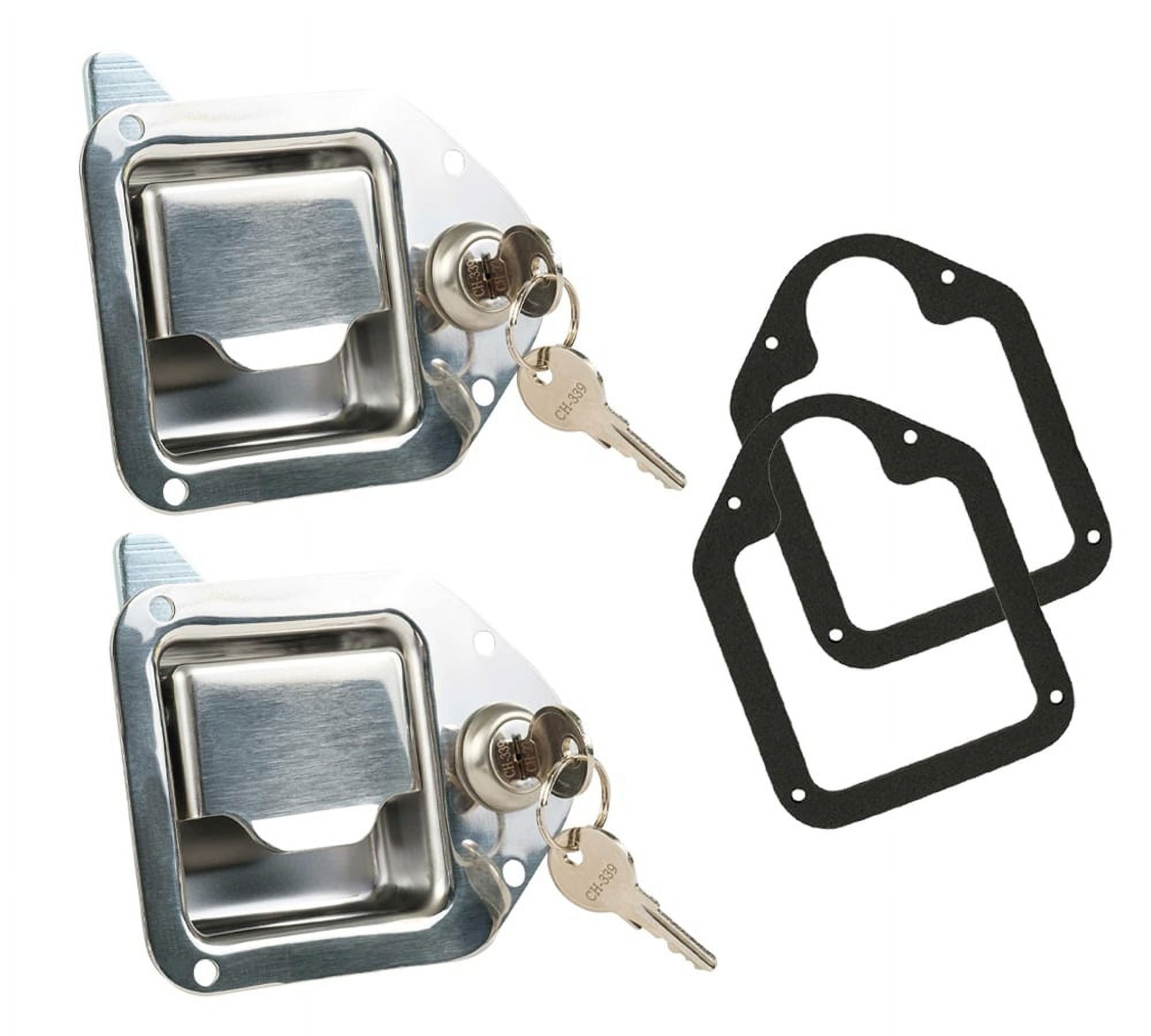2 Pack Truck Tool Box Latch Replacement Lock w Keyed Alike Keys