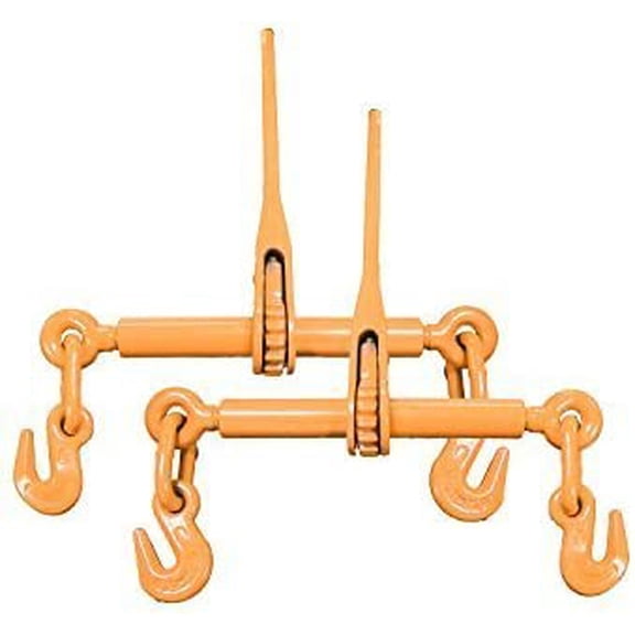 2 Pack Truck Trailer Load Binder Ratchet Chain Binder For 1/2" to 5/8" Chain (Working Load Limit: 13,000 LBS)