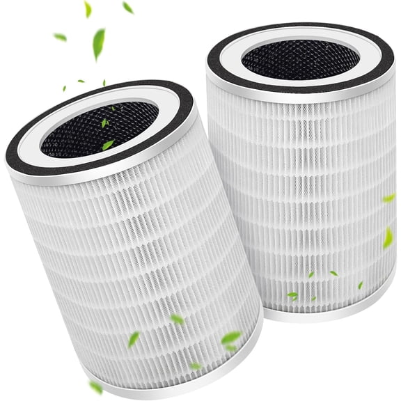 2 Pack True HEPA KILO Filter Replacement for Afloia KILO, KILOPLUS, KILOPRO, MIRO, MIRO PRO, MR-Kilo, Kalo Air Purifier, 360 3-Sta Filtration for Bedroom Lar Room Odor Dust Pollen Smoke Rep
