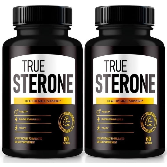 (2 Pack) True Sterone Pills, All Natural Multivitamin Capsules for Peak Performance and Optimal Health, Maximum Strength Daily Nutrition and Energy Booster, TrueSterone Reviews (120 Capsules)