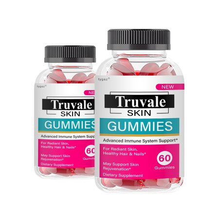 (2 Pack) Truevale Skin - Truvale Skin Gummies Immune System Support