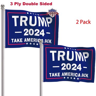 Donald Trump 2024 MAGA Lion Flag - 3x5FT Red White & Blue Patriot Party Outdoor/Indoor