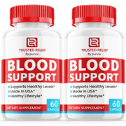 (2 Pack) Trusted Relief Blood Support Pills - Official Formula - Trusted Relief Capsules, TrustedRelief Support Capsules, Trusted Relief Advanced Formula Blood Support Vitamin Supplement  (120)