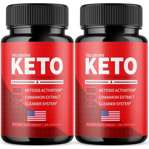(2 Pack) Truuburn Keto Diet Pills with Truuburn Keto Advanced Formula True Burn Tablets for Appetite Control & Suppressants (120 Capsules)