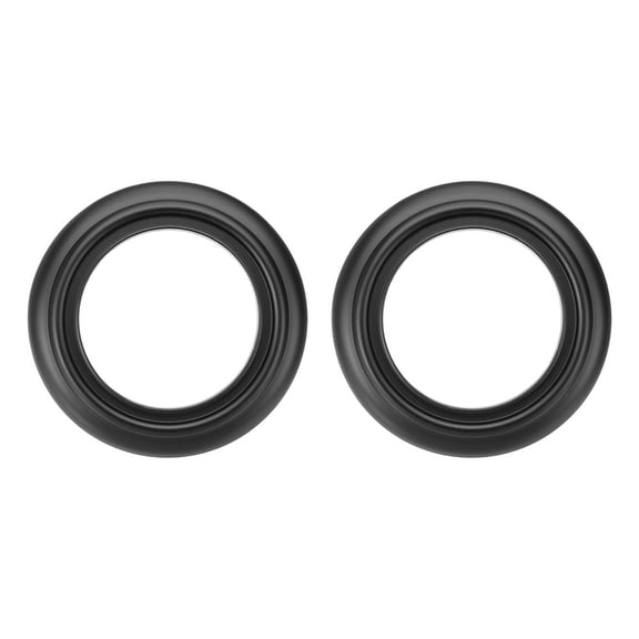 2 Pack Tub Spout Ring, 2-1/4" ID x 3-9/16" OD Bathtub Spout Trim Plate Cover Ring, Decorative Bathtub Faucet Remodeling Surround Sealing Spacer Plate for Bathroom, Black