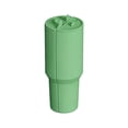 thumbnail image 1 of 2 Pack Tumbler Divider Insert Silicone Partition Liner,Reusable Dual-Compartment Cup Organizer,Leakproof Separator for Two-Flavor Drinks Green 40 oz, 1 of 5