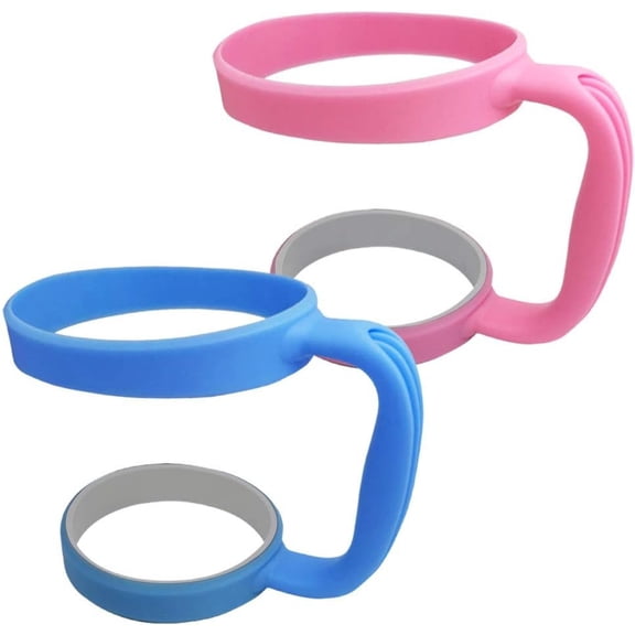 2 Pack Tumbler Handle for 30oz Cups - Compatible with , RTIC, Ozark Trail, SIC & - Anti-Slip Grip, & Dark Blue Set