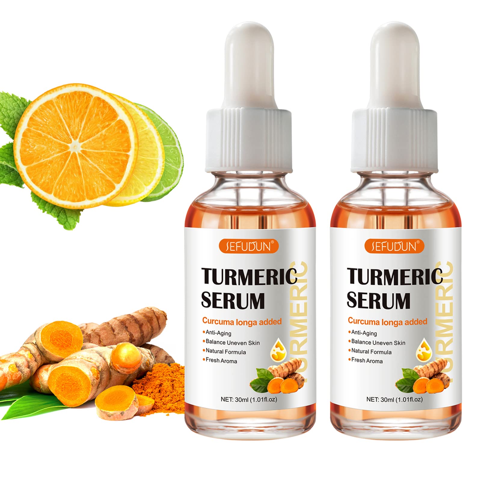 2 Pack Turmeric Serum for Dark Spots, Turmeric Dark Spot Corrector