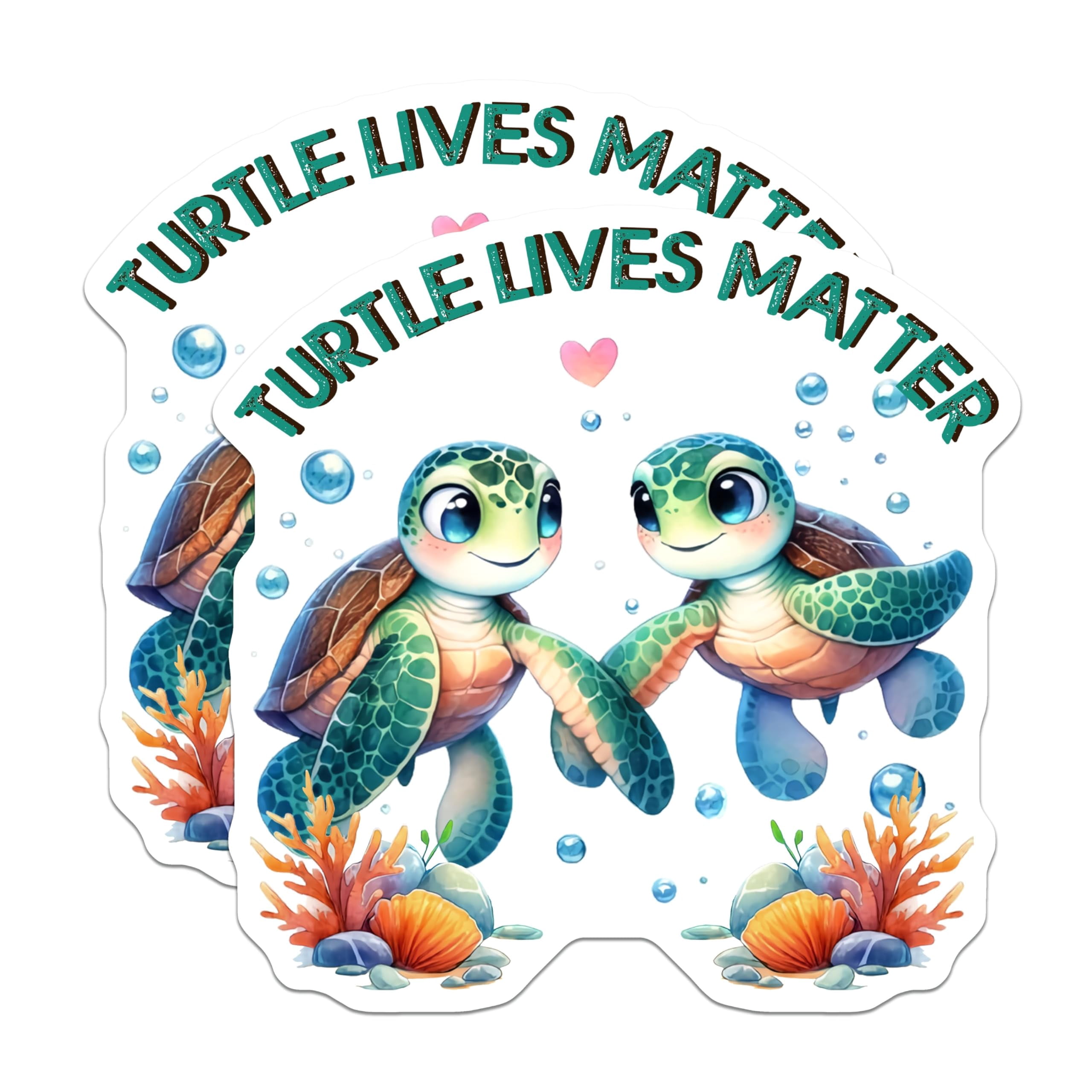 Turtle Races With Magnets (2 Pack) Turtle Lives Matter Magnets - Marine Life Awareness - Sea ...