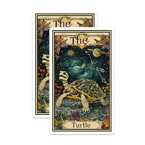 (2 Pack) Turtle Magnets - Space Themed Magnets - Constellation Magnets - 5" On Longest Side - for Cars, Fridges, Toolboxes - Made in USA - MAG3670