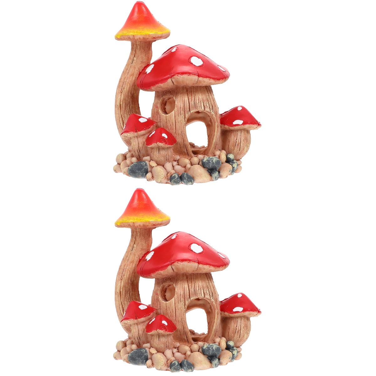 DRESSOOS Fish & Shrimp Hideout Cave - Aquarium Decoration Ornament, Rockery Hiding Place (14 X 13.5 X 12.5 Cm)