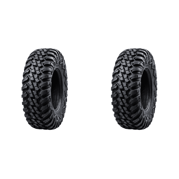 (2 Pack) Tusk Terrabite Radial Tire 28X10-14 Medium/Hard Terrain for Kawasaki Brute Force 750 4X4I Eps Camo 2022-2023