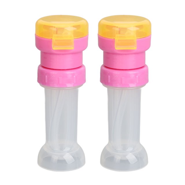 2Pack Twist Cap with Straw for Water Bottles ABS Material, Anti