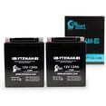 thumbnail image 1 of 2-Pack UB-YTX14AH-BS Battery Replacement for 2004 Arctic Cat 4x4 Automatic V2 650 CC ATV - Factory Activated, Maintenance Free, Motorcycle Battery - 12V, 12AH, UpStart Battery Brand, 1 of 8