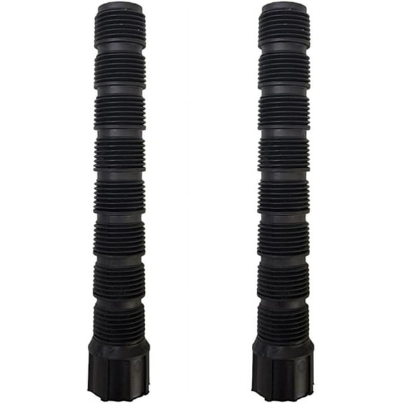 2-Pack USA Made - Premium 1/2 Inch Female x 6 Inch MIPT Male Poly Cut-Off Sprinkler Height Extender Riser Nipple Adjustable Length Adapter (Fits Most Brands Orbit, Rain Bird, Hunter, Irritrol) (2)