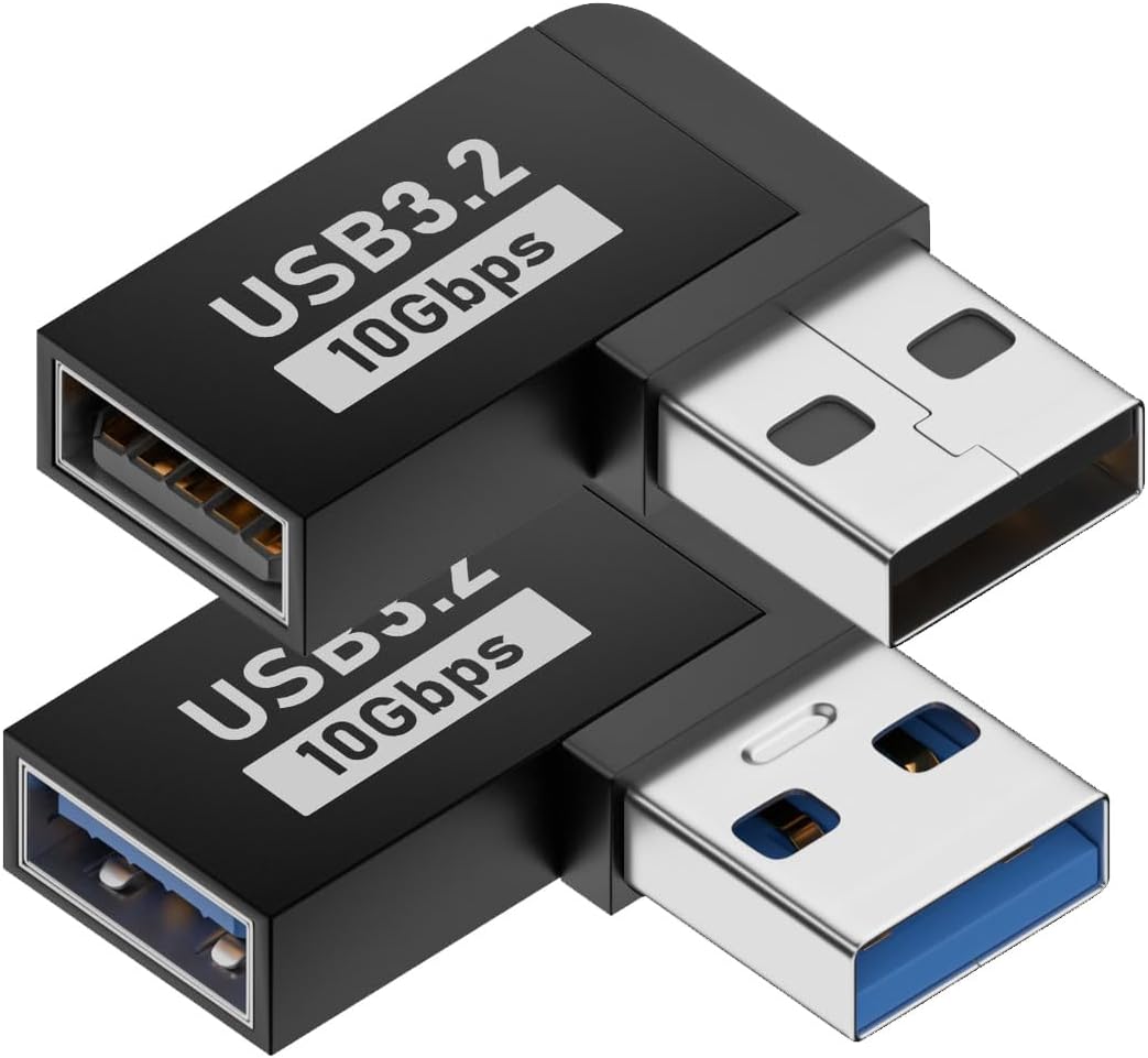 Usb Liners Model Building Tools USB 3.0 90 Degree Adapter Set - Male To Female Up ...