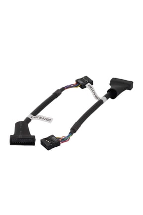 2-Pack USB 3.0 to USB 2.0 Adapter Cable Computer Cable Connectors Motherboard Cable 20Pin Male to 9Pin Female