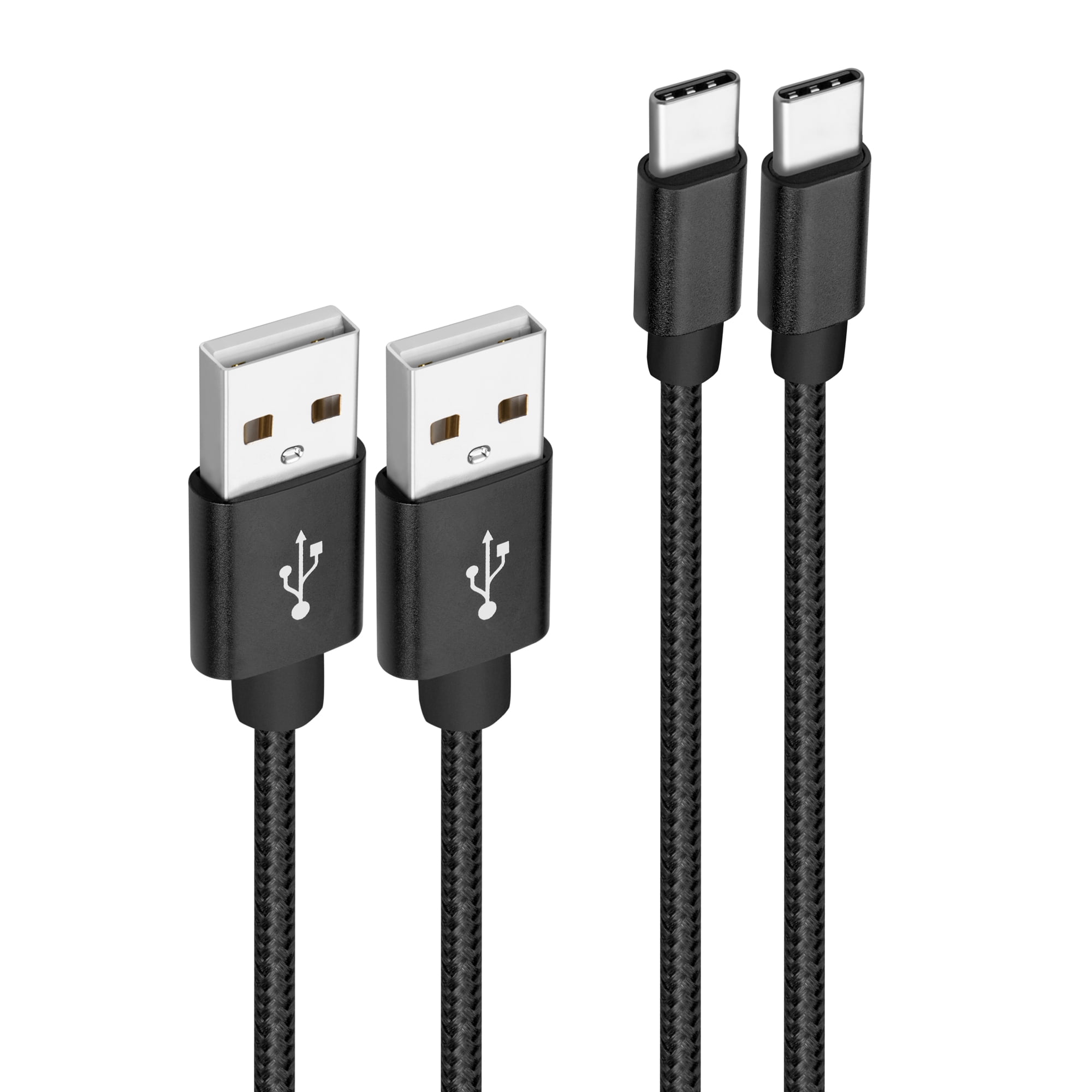 [2 Pack] USB C Cable 3A Fast Charger 6FT, ROFAY USB A to Type C Charging Cord Compatible with iPhone 16/15 Pro Max, Galaxy S25 S24 A71, S20 S10 S9 S8 Plus and More, Black