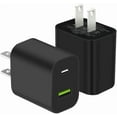 thumbnail image 1 of 2 Pack USB C Charger Block, Dual Port Type C Wall Charger Fast Charging 20W Power Adapter Cube for iPhone 14/14 Pro/14 Pro Max/14 Plus/13/12/11, XS/XR/X, iPad, Samsung, More, 1 of 12