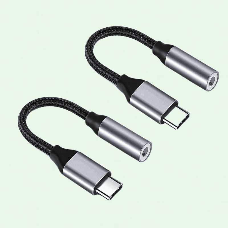 2 Pack USB C Headphone Adapter for Samsung Galaxy S23 Plus Ultra USB C to 3.5mm Audio Headphone Jack Dongle Phone Adapter Walmart
