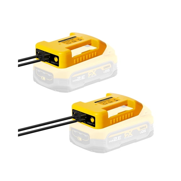 2 Pack USB Charger Adapter Compatible with Dewalt 20V Battery, Battery Holder with USB-C Charging & USB-A Port, Power Connector Adapter (Adapter Only)