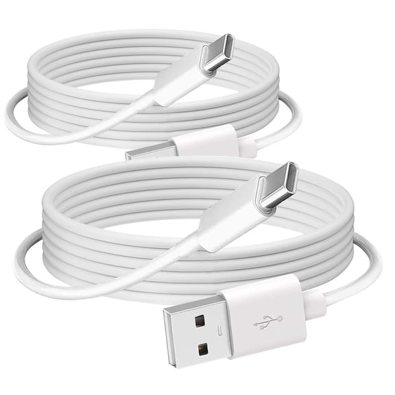 2 Pack USB A to USB C Cable for iPhone 16e 17 Air 16 15 Pro Max 16 15 Plus Data Cable, iPad USB C Cables,MacBook Air,Samsung S24 S23 S22,Google,LG Charger Charging Cord