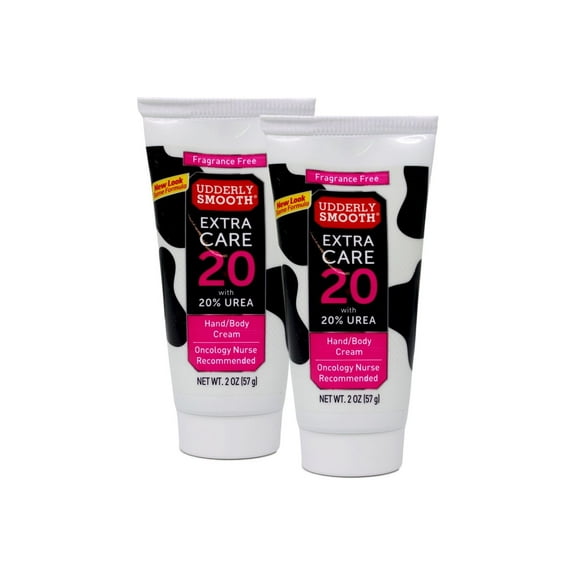 2 Pack Udderly Smooth Hand & Body Cream with 20% Urea, Replenishing - 2 oz Each